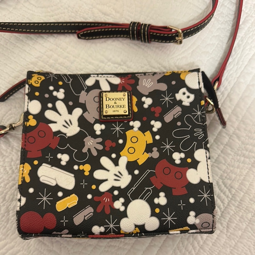 Dooney & Bourke Black and Multicolor Crossbody Bag